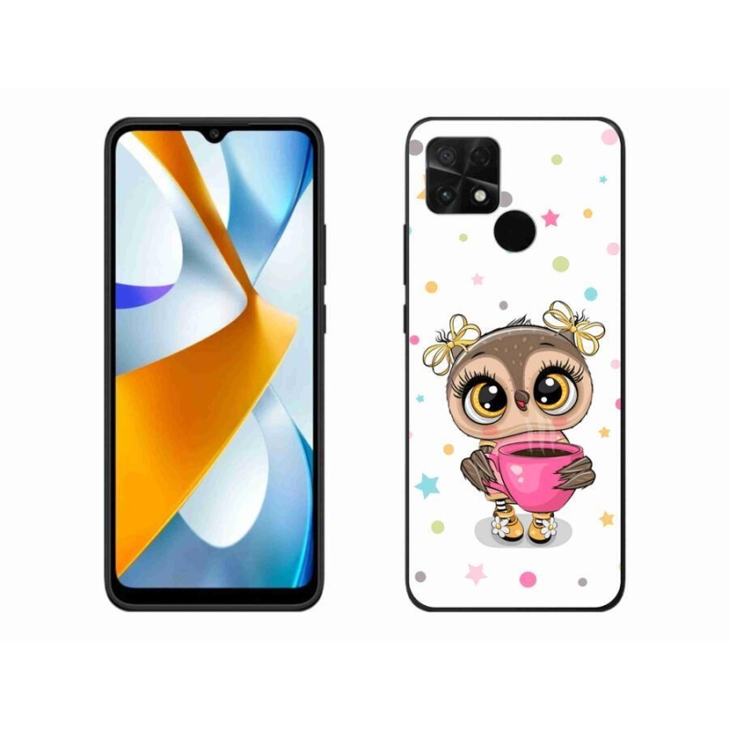 Gél borító mmCase a Xiaomi Poco C40 készülékhez - rajzfilm bagoly