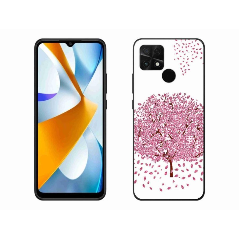 Gél borító mmCase a Xiaomi Poco C40 készülékhez - rajzfilmfa levelekkel