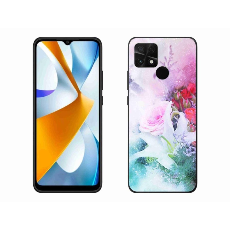 Gél borítás mmCase a Xiaomi Poco C40 - virágok 4