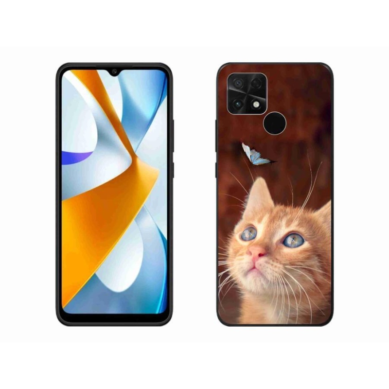 Gél borítás mmCase a Xiaomi Poco C40 készülékhez - pillangó és cica