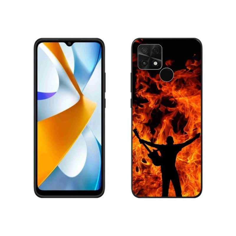 Gélburkolat mmCase a Xiaomi Poco C40 számára - zenész és tűz