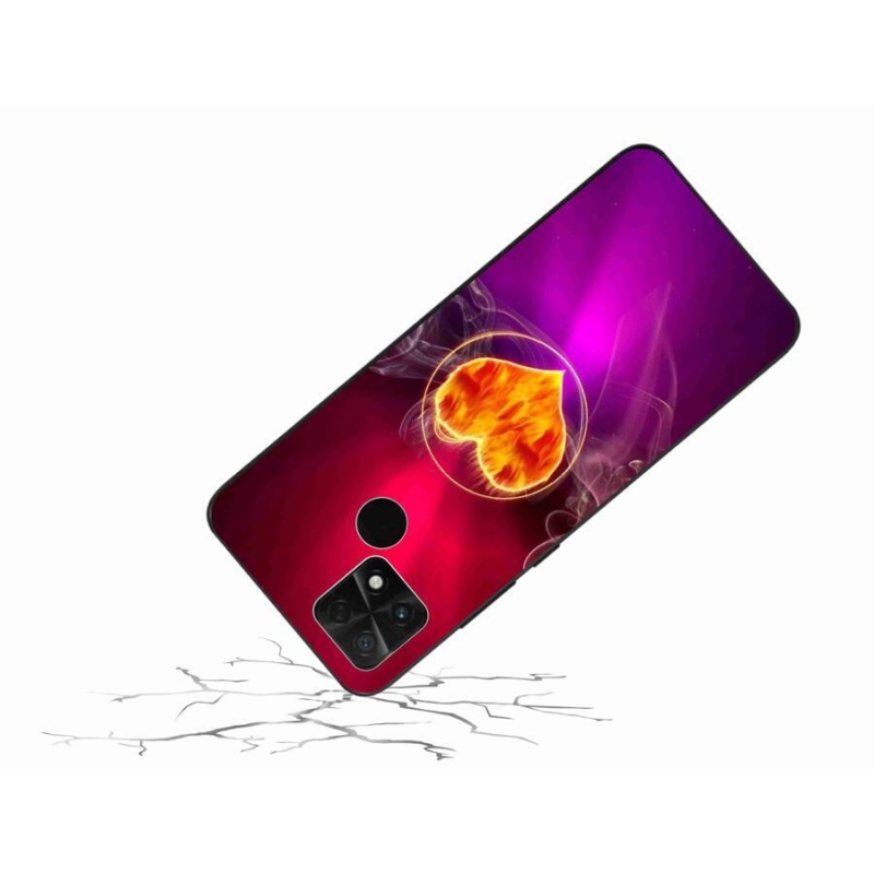 Gél borítás mmCase a Xiaomi Poco C40 készülékhez - tüzes szív