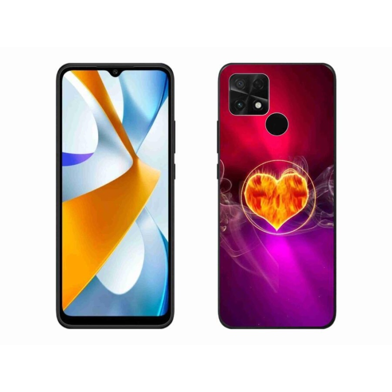 Gél borítás mmCase a Xiaomi Poco C40 készülékhez - tüzes szív