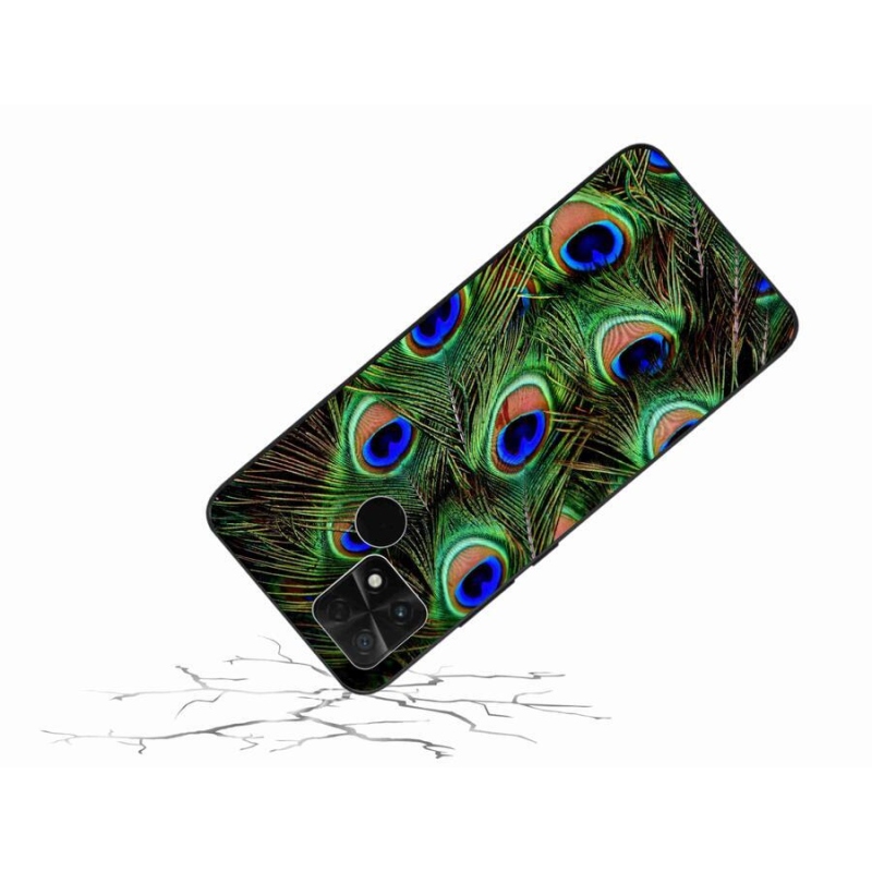 Gél borítás mmCase a Xiaomi Poco C40 készülékhez - pávatoll