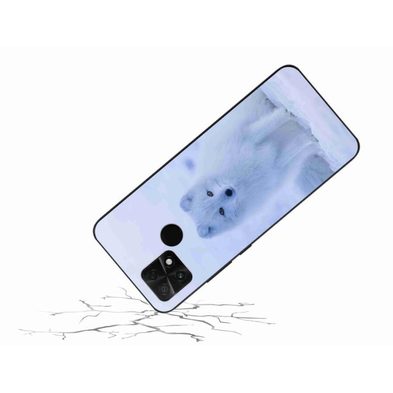 Gél borítás mmCase a Xiaomi Poco C40 készülékhez - polár róka