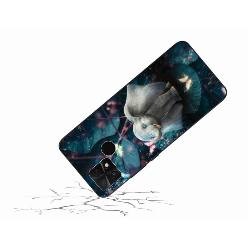 Gél borítás mmCase a Xiaomi Poco C40 készülékhez - aranyos elefánt