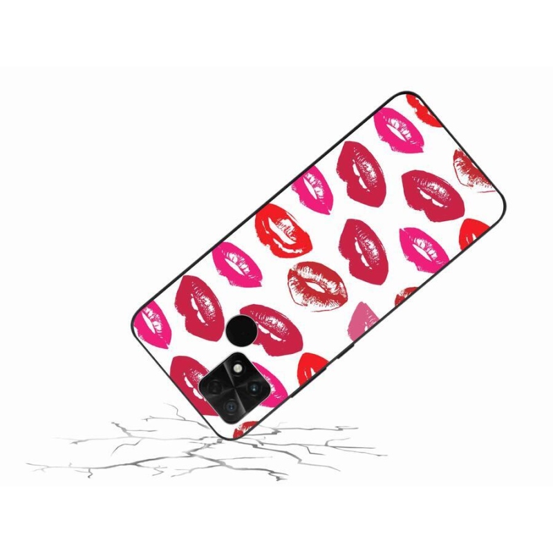 Gél borítás mmCase a Xiaomi Poco C40 készülékhez - ajkak