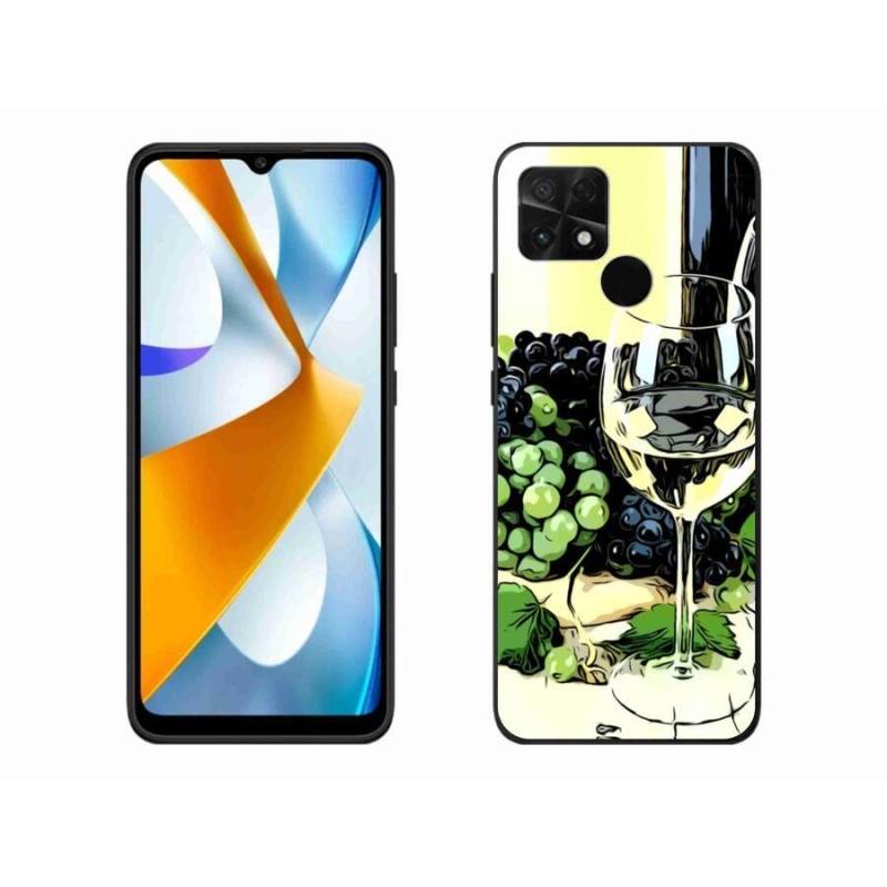 Gél borító mmCase a Xiaomi Poco C40 készülékhez - pohár bor