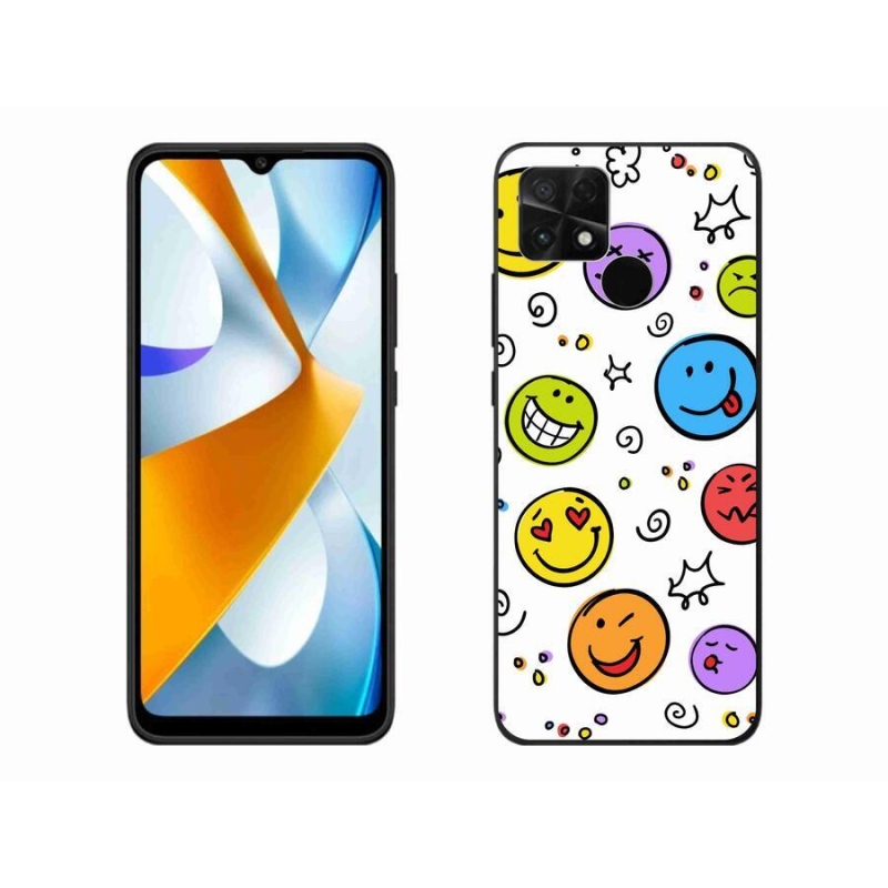 Gél borító mmCase a Xiaomi Poco C40 készülékhez - smiley-k