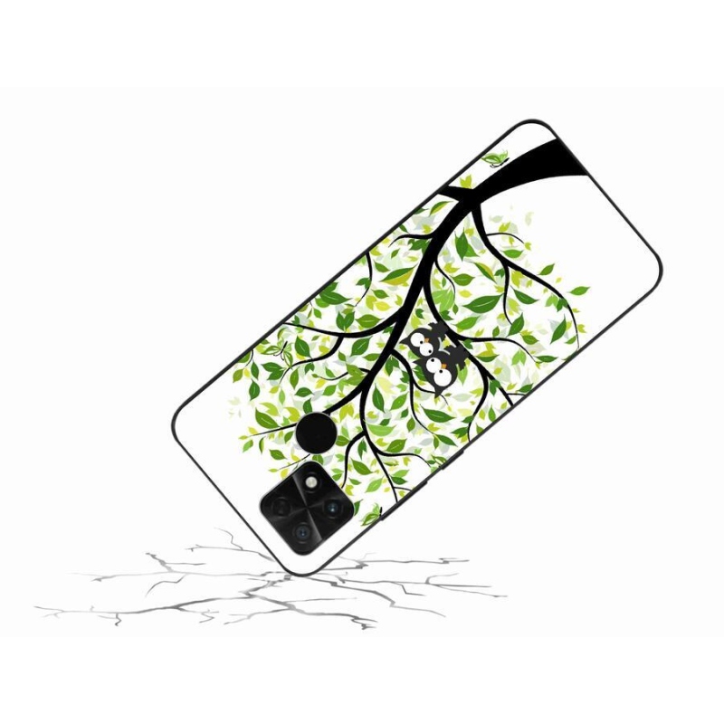 Gél borító mmCase a Xiaomi Poco C40-hez - baglyok a fán