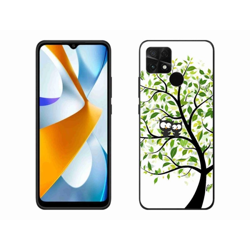 Gél borító mmCase a Xiaomi Poco C40-hez - baglyok a fán