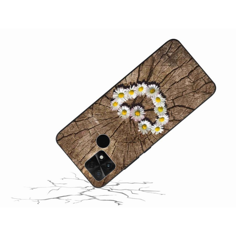 Gél borítás mmCase a Xiaomi Poco C40 készülékhez - százszorszépek szíve