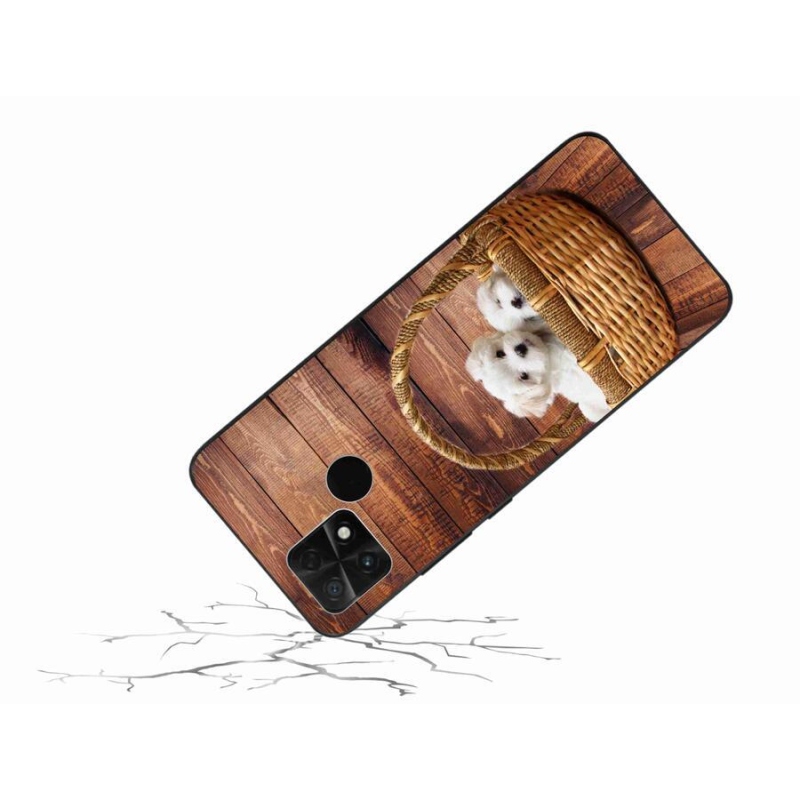 Gél borítás mmCase a Xiaomi Poco C40 készülékhez - kölyökkutyák