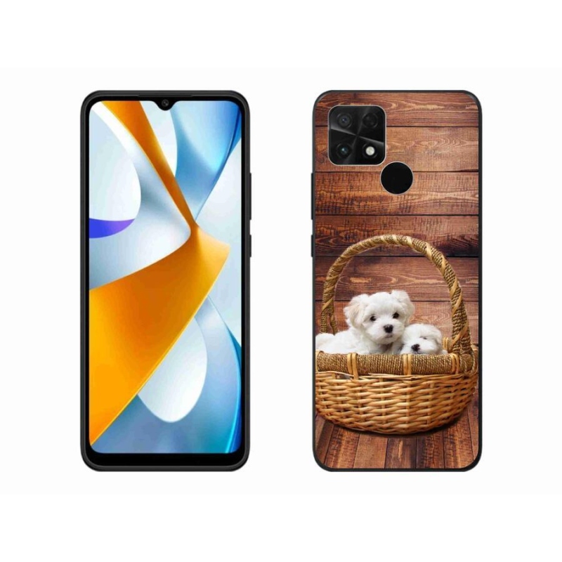 Gél borítás mmCase a Xiaomi Poco C40 készülékhez - kölyökkutyák