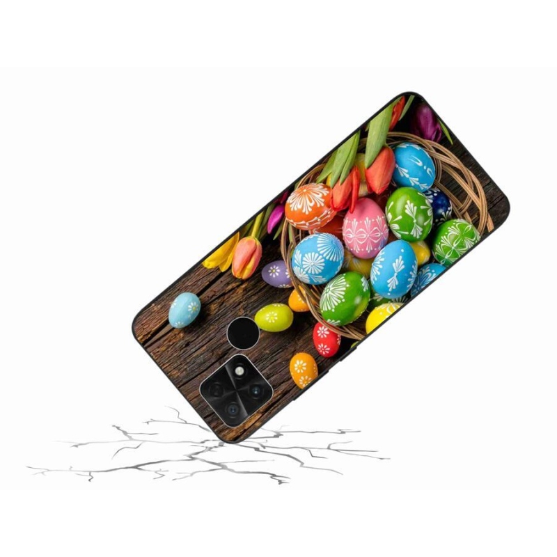 Gél borítás mmCase a Xiaomi Poco C40 készülékhez - Húsvéti tojás