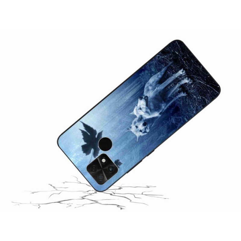 Gél borítás mmCase a Xiaomi Poco C40-hez - farkasok az erdőben