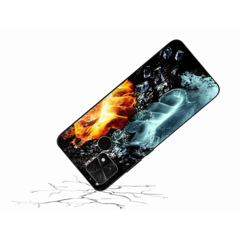 Gél borítás mmCase a Xiaomi Poco C40-hez - víz és tűz