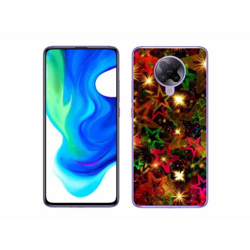 Gél borítás mmCase a Xiaomi Poco F2 Pro számára - színes csillagok