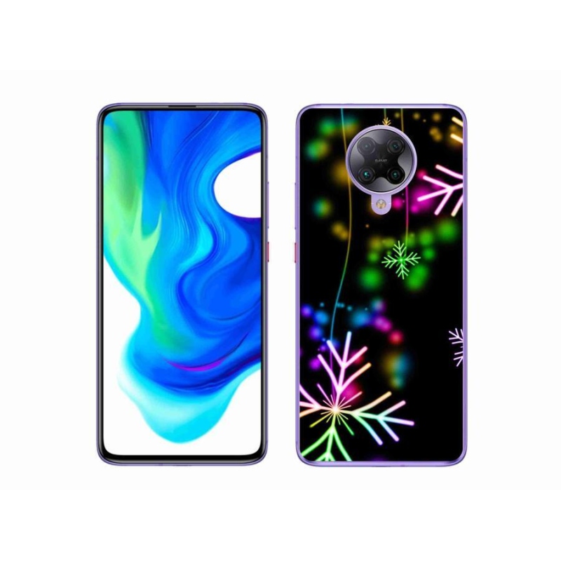 Gél borítás mmCase a Xiaomi Poco F2 Pro számára - színes pelyhekkel