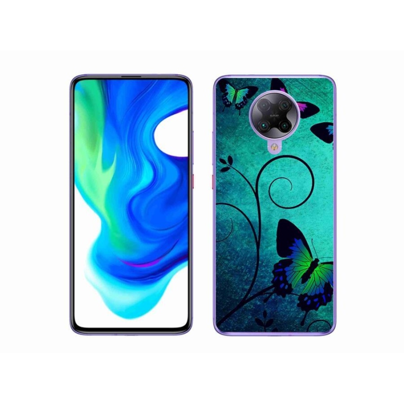 Gél borítás mmCase a Xiaomi Poco F2 Pro számára - színes pillangók