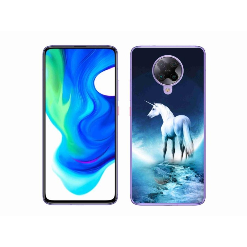 Gél borítás mmCase a Xiaomi Poco F2 Pro számára - fehér egyszarvú