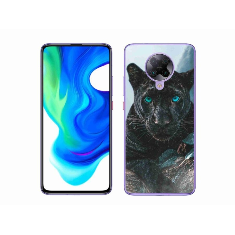 Gél borítás mmCase a Xiaomi Poco F2 Pro készülékhez - fekete párduc