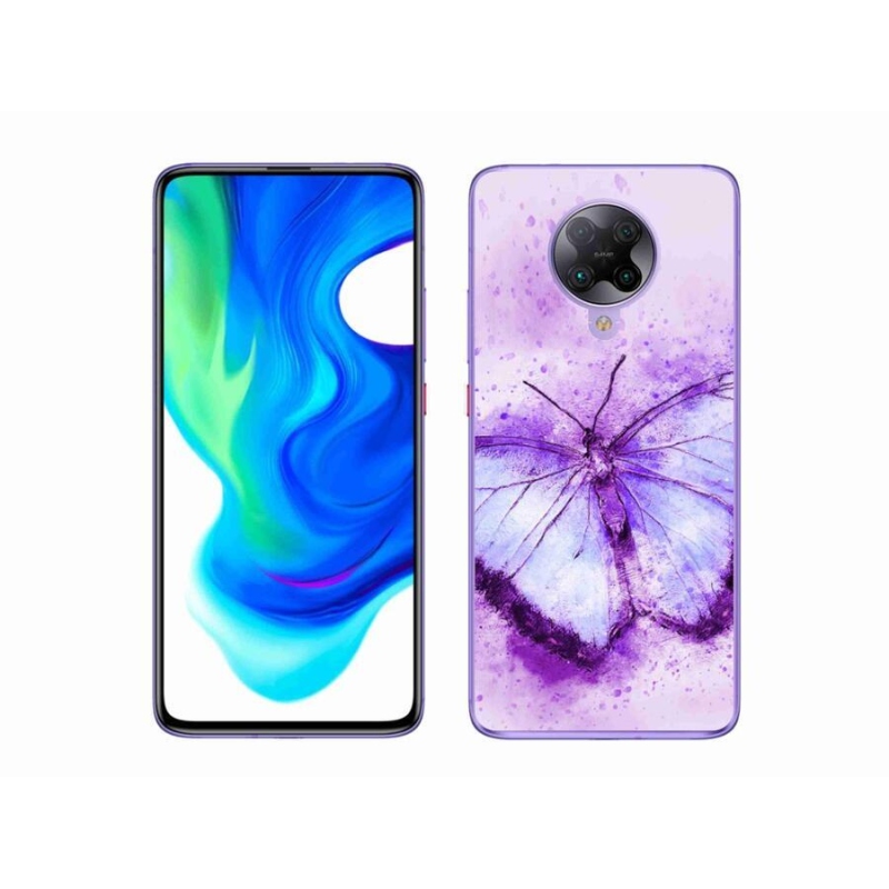 Gél borítás mmCase a Xiaomi Poco F2 Pro számára - lila pillangó