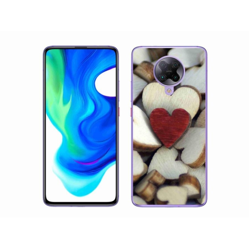 Gél borítás mmCase a Xiaomi Poco F2 Pro készülékhez - gravírozott piros szív