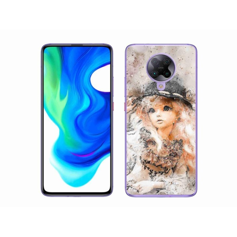 Gél borítás mmCase a Xiaomi Poco F2 Pro számára - lány kalapban