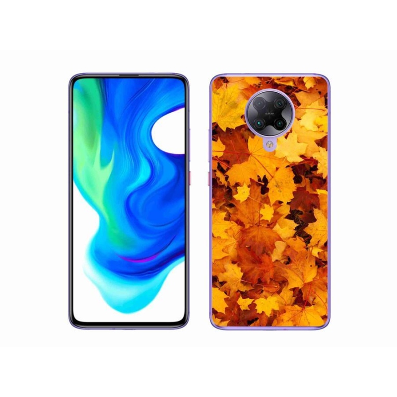 Gél borítás mmCase a Xiaomi Poco F2 Pro számára - juharlevelek