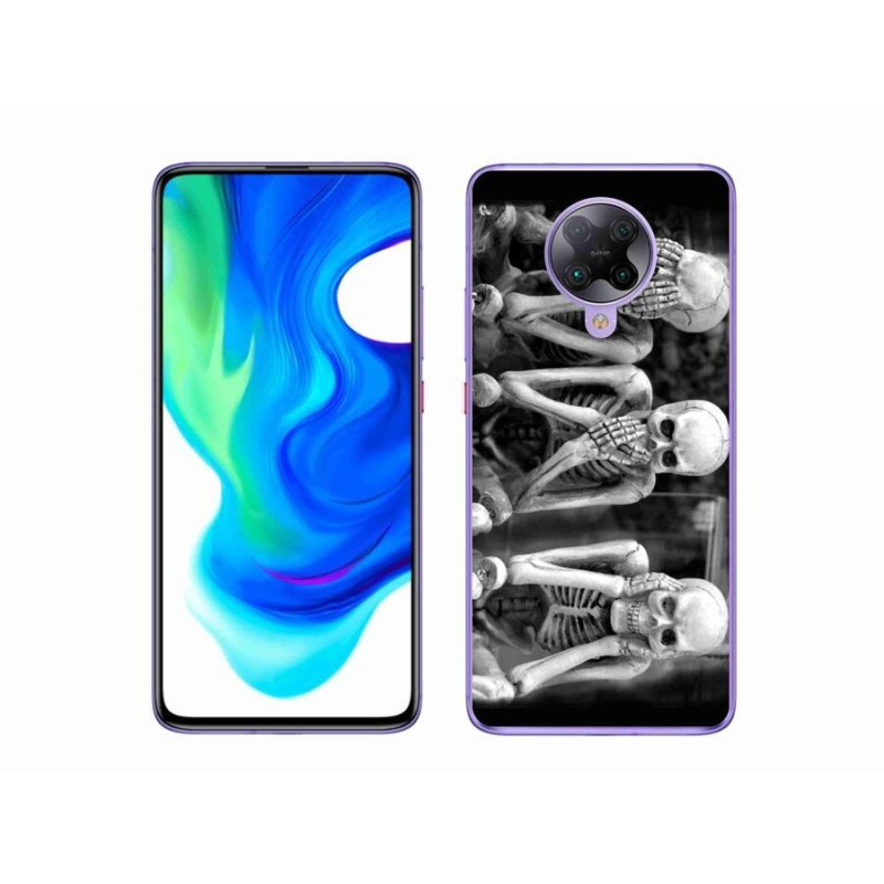 Gél borító mmCase a Xiaomi Poco F2 Pro számára - csontvázak