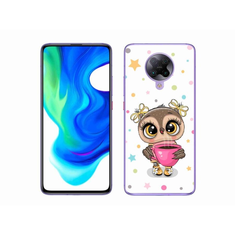 Gél borítás mmCase a Xiaomi Poco F2 Pro számára - rajzfilm bagoly
