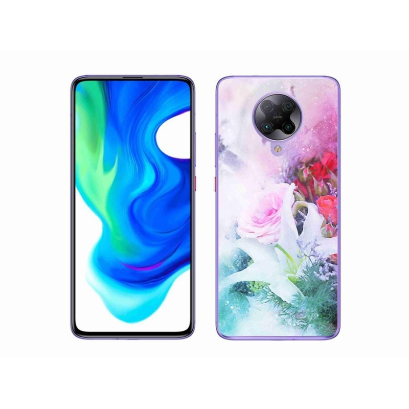 Gél borítás mmCase a Xiaomi Poco F2 Pro számára - virágok 4