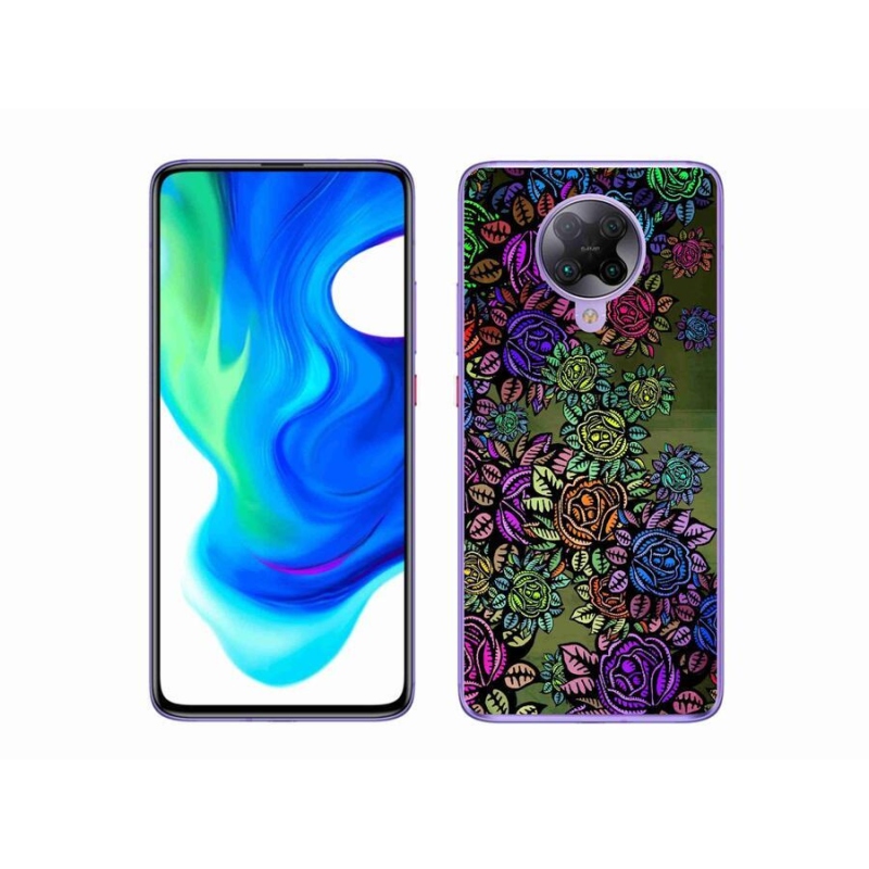 Gél borítás mmCase a Xiaomi Poco F2 Pro számára - virágok 6