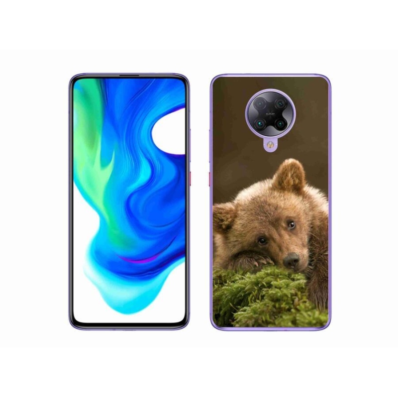 Gél borítás mmCase a Xiaomi Poco F2 Pro számára - medve