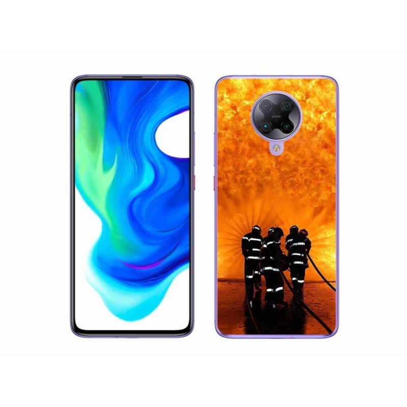 Gél borítás mmCase a Xiaomi Poco F2 Pro készülékhez - tűz
