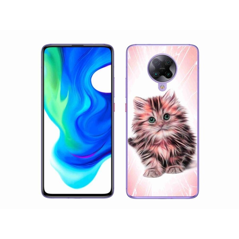 Gél borítás mmCase a Xiaomi Poco F2 Pro számára - aranyos cica