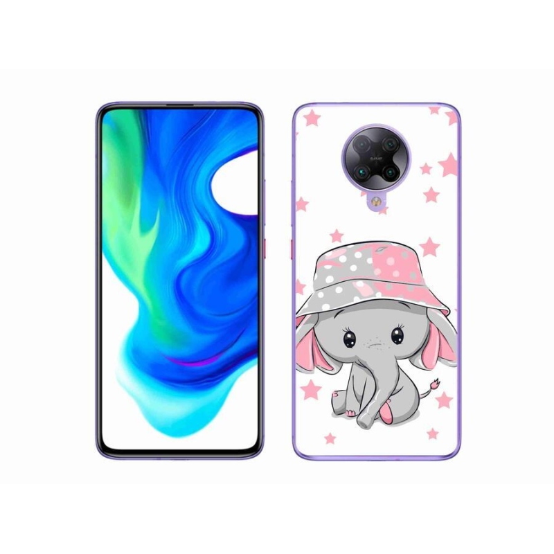 Gél borítás mmCase a Xiaomi Poco F2 Pro számára - rózsaszín elefánt