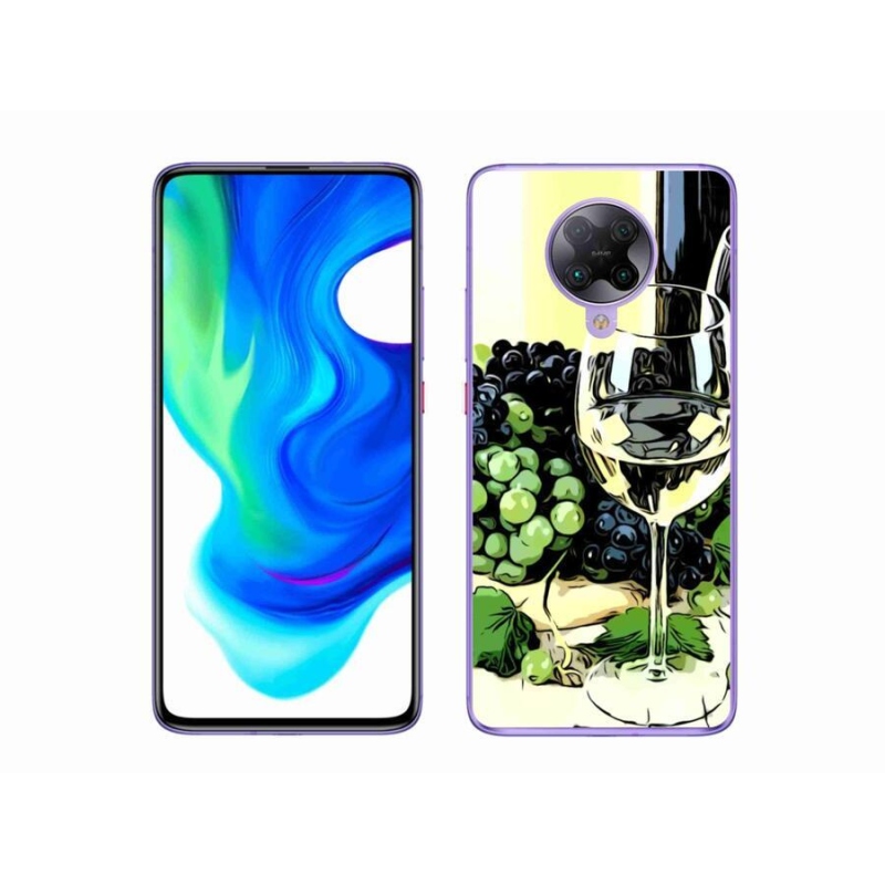 Gél borítás mmCase a Xiaomi Poco F2 Pro számára - pohár bor