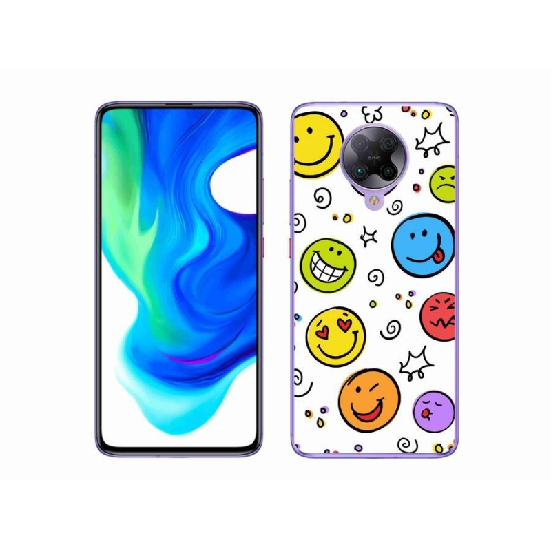 Gél borítás mmCase a Xiaomi Poco F2 Pro számára - smiley-k