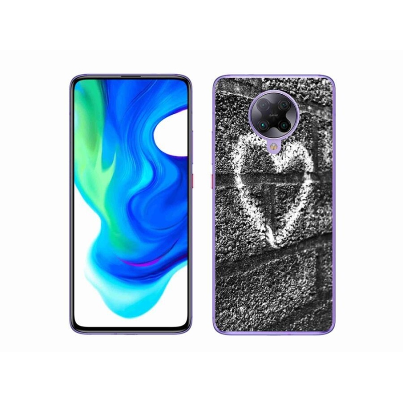 Gél borítás mmCase a Xiaomi Poco F2 Pro számára - szív a falon