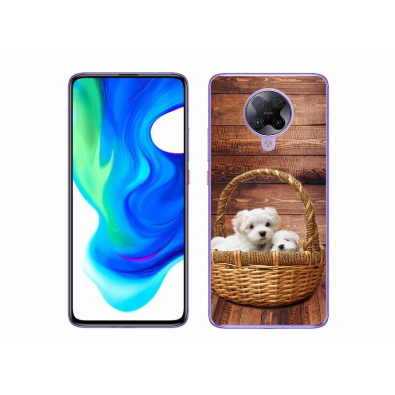 Gél borítás mmCase a Xiaomi Poco F2 Pro számára - kölyökkutyák