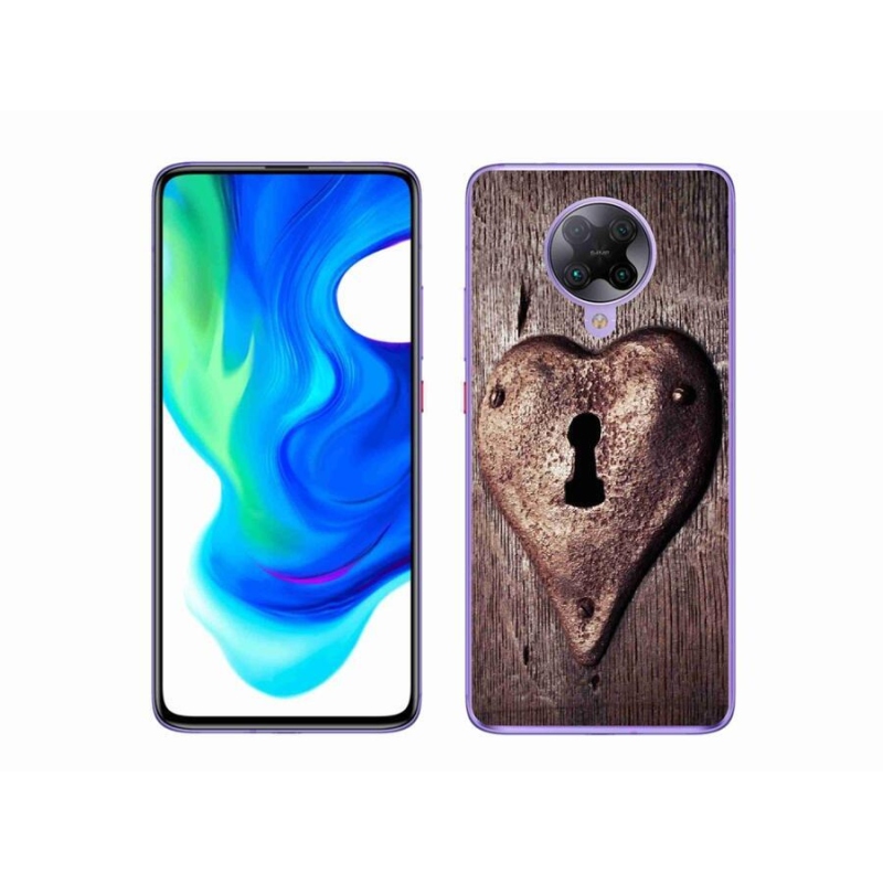 Gél borítás mmCase a Xiaomi Poco F2 Pro számára - szív alakú zár