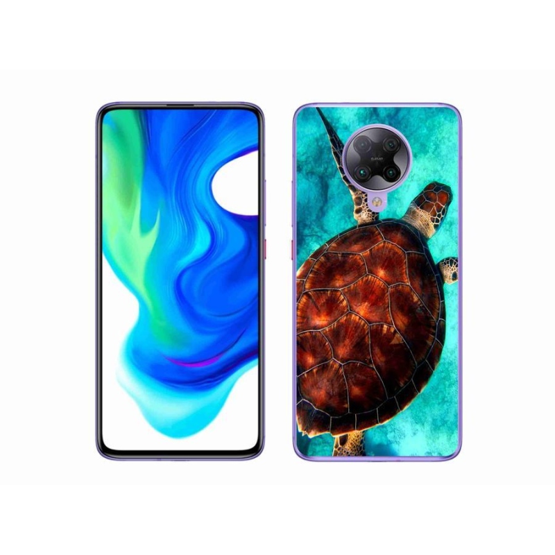 Gél borítás mmCase a Xiaomi Poco F2 Pro számára - teknősbéka