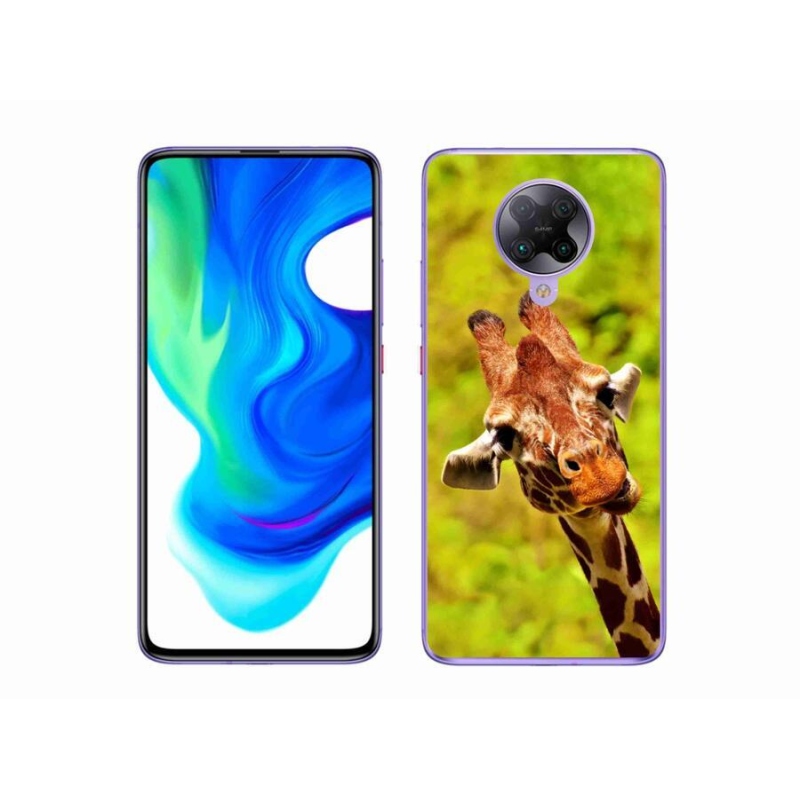 Gél borítás mmCase a Xiaomi Poco F2 Pro számára - zsiráf