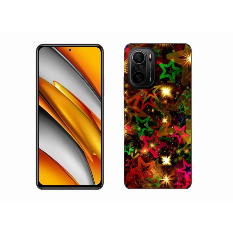 Gél borítás mmCase a Xiaomi Poco F3-hoz - színes csillagok