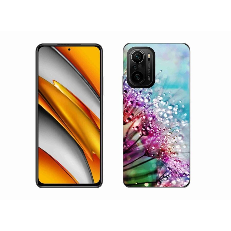 Gél borító mmCase a Xiaomi Poco F3-hoz - színes virágok