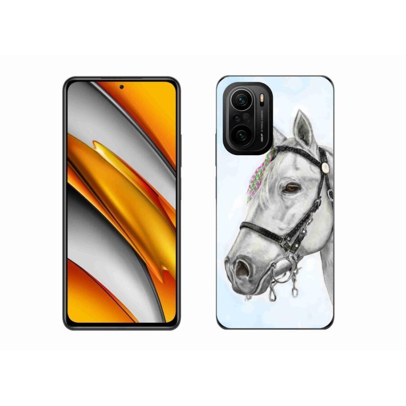 Gél borítás mmCase a Xiaomi Poco F3-hoz - fehér ló 1