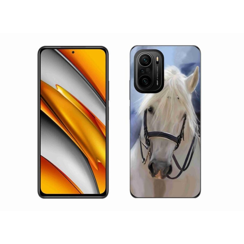 Gél borítás mmCase a Xiaomi Poco F3-hoz - fehér ló