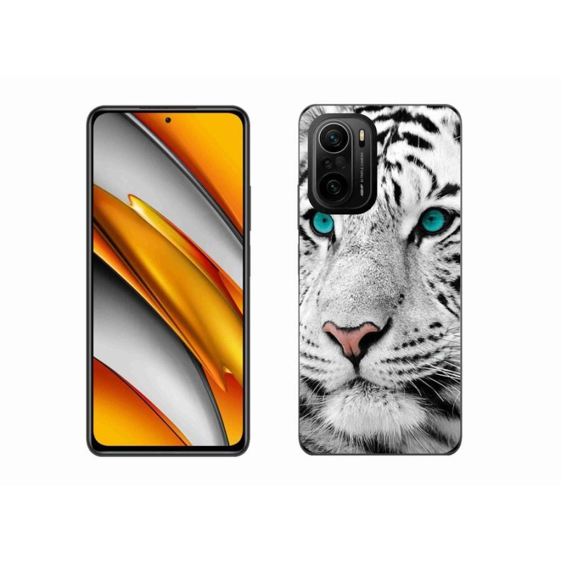 Gél borítás mmCase a Xiaomi Poco F3-hoz - fehér tigris